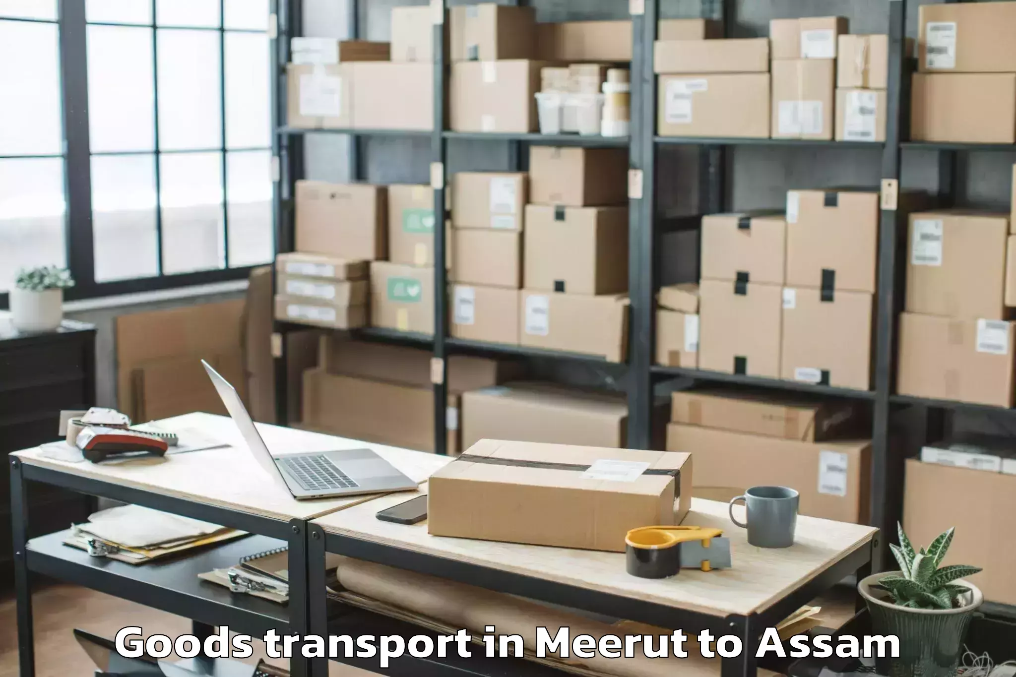 Meerut to Kumar Bhaskar Varma Sanskrit A Goods Transport Booking